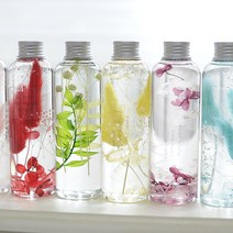 플라라 하바리움 만들기 DIY SET 3종 용기 드라이플라워 10종, 01. 타원형(200ml)-02. 빨강수국
