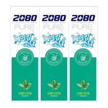 2080 베이킹소다 치약 민트 블라스트 120g, 3개