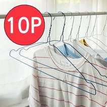 케이케이컴퍼니 세탁소 철사옷걸이 10P, 블루