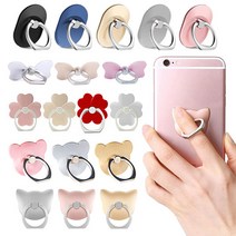 도매창고 스마트링 핑거링 링거치대, 클로버-실버, 1개