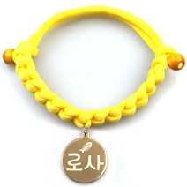 펫츠룩 가볍고예쁜 강아지 고양이 인식표 목걸이, 09데일리옐로, 1개