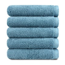 송월타월 몬테스 40수 코마사 180g, 진하늘, 5개