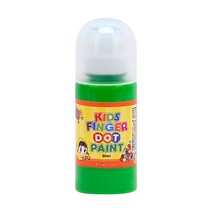 키즈 핑거 도트페인트 60ml 낱색 - 연두 / 키즈맘아트 도트물감 유아 어린이 간편한 도트 물감 미술 놀이 두어닷 물풀 한글 영어 숫자 그림 도트 페인트 집콕 엄마표미술 홈스쿨