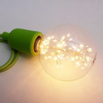 공간LED 에디슨전구 LED전구 인테리어조명, LED 에디슨전구 눈꽃 볼전구 G125 2W SG