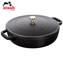STAUB 스타우브 독일 시스테라 구이 전골냄비 24cm 독일직배송, 블랙