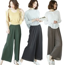 카푸 77까지!와이드 플리츠팬츠 와이드팬츠 주름바지 빅사이즈 엄마바지