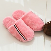 카푸 포인트가있는 명품스타일 털실내화 남여 커플로 좋은 털슬리퍼