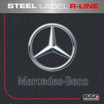 마이바흐 2018 벤츠 R라인 스틸 주차번호판 MFSL120 - 2018 BENZ R-LINE STEEL LABEL, D45 GLC
