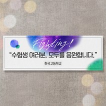 애니데이파티 수능응원현수막, 파이팅