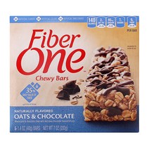 Fiber One 츄이 바 오트 & 초콜릿 5개입, 200g, 1개
