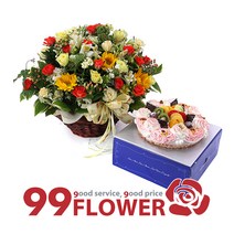 99플라워 (주)99플라워 꽃사랑+케익[ST-A1020] 전국당일배송꽃배달