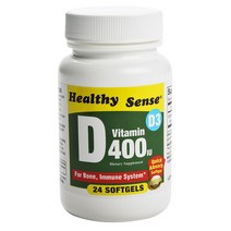 Mason Naturals 비타민 D 400IU 소프트젤, 24개입, 1개, 24정