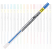 유니 스타일핏 리필 0.38mm 16가지색상 볼펜심, 블루