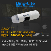 Dino-Lite Basic AM2111 USB 타입 디지털 현미경 (PC 완벽호환) 비디오카메라