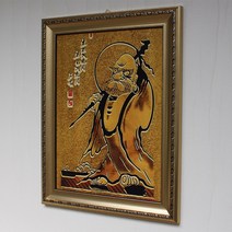 마프 달마액자 달마도, N01-0030-35만사형통 달마대사/일반 백두골드 달마액자