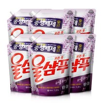 울샴푸 퍼플라일락 리필, 1.3L, 6개