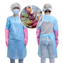 간편한 위생 김장세트 고무장갑 비닐앞치마 모자 김치, 김장세트 A