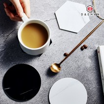 대한 사진 촬영 소품 대리석 트레이, 08_원형 대리석 트레이-화이트