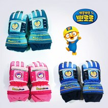 KC인증 뽀로로 방수 아동 손가락장갑, 핑크 L (6~8세)
