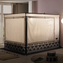 알뜨리 프리미엄 사각 난방 방한 보온 침대 텐트 스텐봉포함 난방텐트