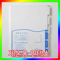 제본용 인덱스(분류별10매씩)(A4/5분류)(A4/10분류), IF402(A4_10분류)