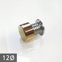 1단 다보볼트 (밀착형) 12Ø 금색평형 장식볼트 14mm, 1개
