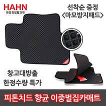 한경희생활과학 자동차 카매트 이중 벌집 전좌석 풀세트 친환경향균 창고방출행사 **마모방지패드 품절**, 코란도C 2011.02~현재, 쌍용, 현대