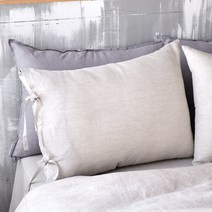 린넨 내츄럴 리본 베개커버