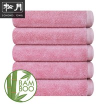 송월타올 뱀부얀 170g 뉴오리진 수건, 딥핑크, 1장