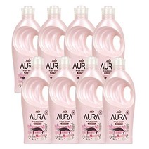 AURA 윌 유 메리미 일반 섬유유연제 본품, 1L, 8개입