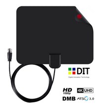 DIT HDTV 초박형 실내안테나. 지상파방송 DMB UHD 디지털TV 수신기, LB-AT01(안테나)