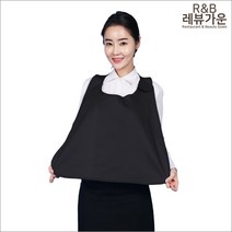 레뷰가운 AE04 손님용앞치마 턱받이 벨크로 앞가리개 식당 분식 앞치마, AE04 브라운, 1개