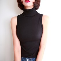 나날샵 골지폴라나시)목폴라나시 폴라 목티 반폴라 하이넥 민소매 나시 터틀넥 남방