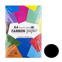 디포스타 A4먹지 흑색 100매 흑색먹지 카본페이퍼 카본지 팝아트 도안