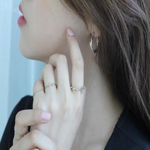 연예인 스타일 유니크한 여성 꼬임 세트 반지 4종