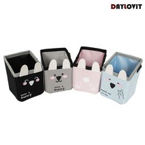 데이러빗 사각 래빗 펜꽂이 연필꽂이, 블랙