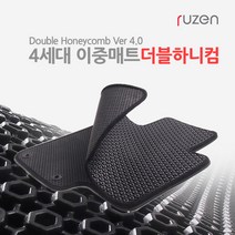루젠 싼타페TM 더블하니컴 이중 벌집카매트 트렁크매트, 현대 i40(살룬/왜건), 실내매트