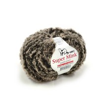 나은몰 슈퍼 밍크 Fur 목도리 털실 뜨개실 넥워머 무릎담요 Knit, 06 마룬 베이지 윙스
