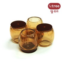 엘트리 먼지가 붙지않는 불소수지 의자발캡 원형 3종, 원형 25mm 4입