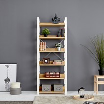 퍼니츠 철제책장 책꽂이 수납 선반 진열장 책장, 에플른 책장 A형 단독형 화이트