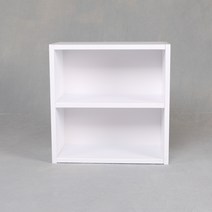 아레다 600 공간박스 2단 틈새 24T 공간활용 수납 책장 책꽂이 칼라박스, 화이트