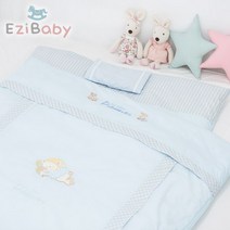 이지앤 프리미어 5종 목화솜 신생아 이불세트 유아동 침구세트, 블루