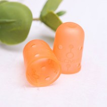 패션메이드 프랑스자수 먹지 챠코페이퍼 페이퍼 핀쿠션 모양자 골무 원형자 자수바늘, 3.57-391크로바칼라고무골무, 1개