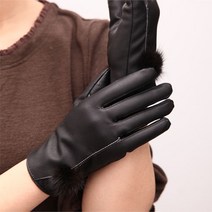 스피소 큐티 퍼 스마트폰 터치 장갑 럭셔리 가죽장갑 기모장갑 방한 보온장갑