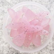 슬라임재료 파츠 (T-558) 33x41mm 인어꼬리 핑크 (약 25g), 단품