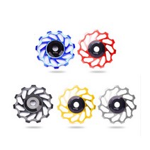 RISK 자전거풀리11T 13T 세라믹베어링 PULLEY 레인보우, 세라믹볼 풀리 11T/블랙, 1개