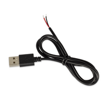 마니LED 5V LED바 부자재 & 컨트롤러 모음, 1개, 01-1_USB 전원잭_블랙