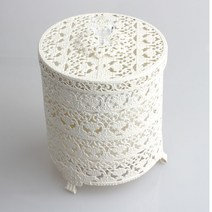 GANAHOME 미니철제휴지통, 아이보리, 1, 1개