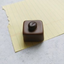 아리야 달콤 쌉싸름 초콜렛 마그넷 냉장고자석, 커피콩