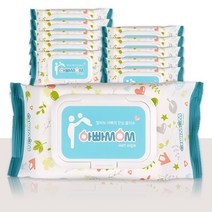 소확행 아기물티슈 아빠맘 캡형 80매 100매 x 10팩